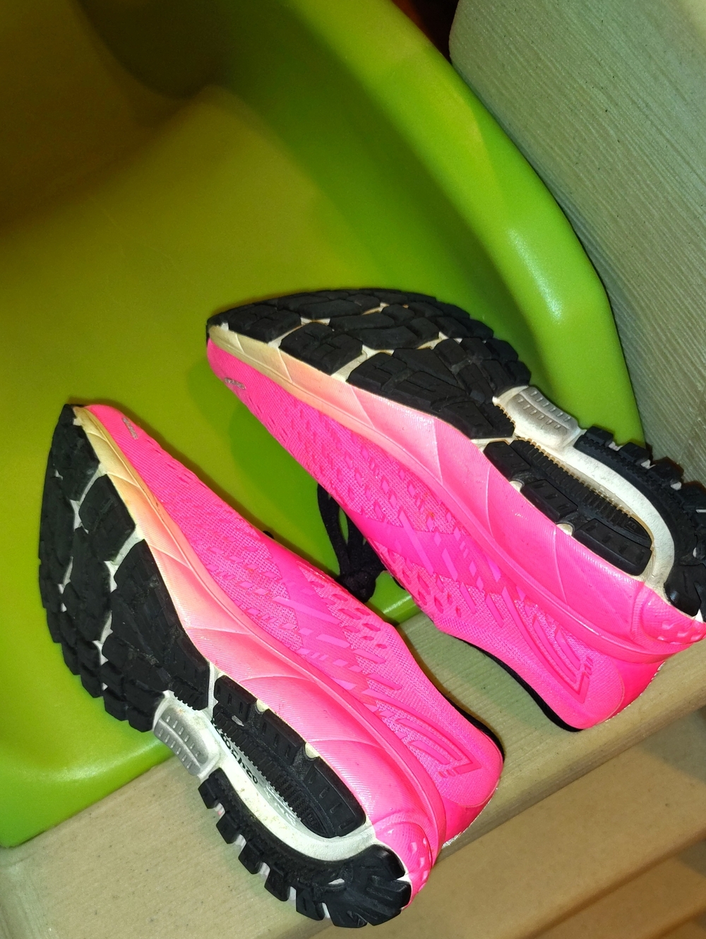 Brooks Women's Hot Pink and Black Running Sneakers - Picture 5 of 6